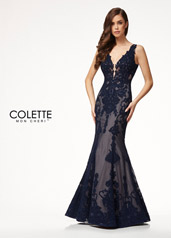 CL18209 Navy Blue/Nude front