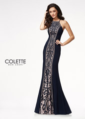 CL21723 Navy Blue/Nude front