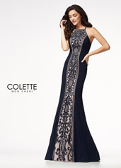 CL21723 Navy Blue/Nude front