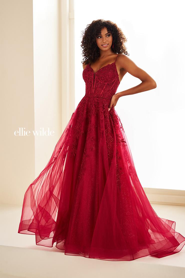 ellie wilde burgundy dress Ellie Wilde - EW37008