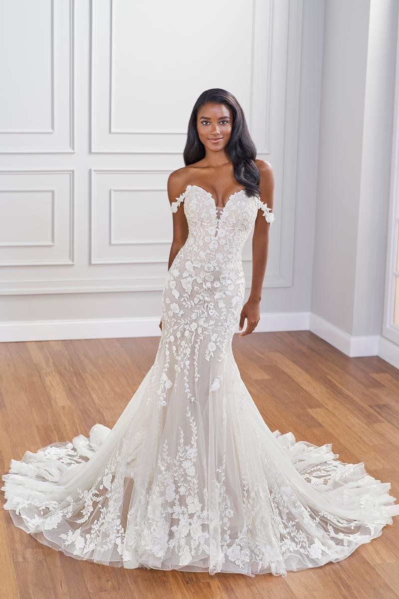 Martin Thornburg Shawn 122246 Off-the-Shoulder Lace Wedding Dress