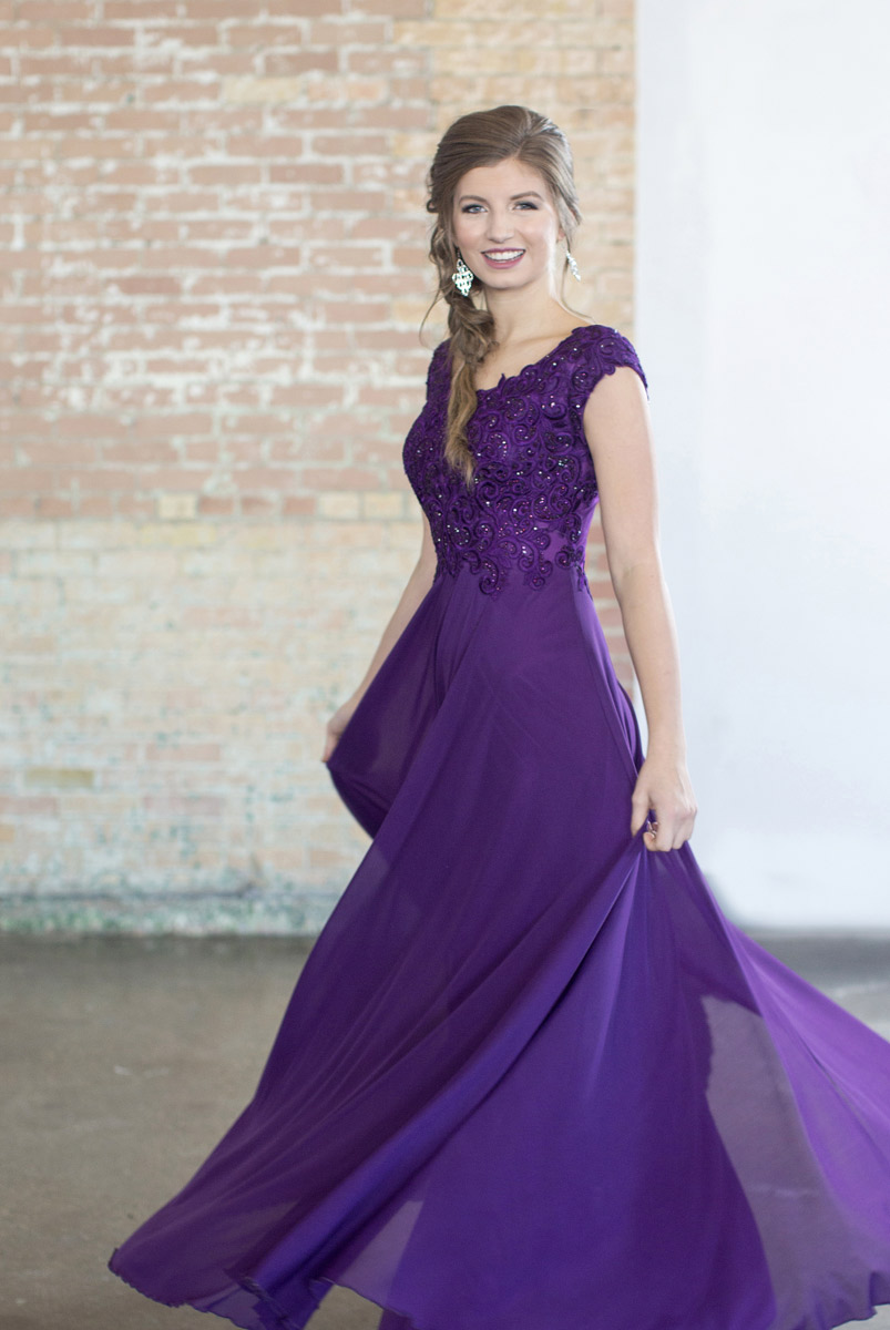 modest purple prom dress Modest Purple Prom Dress 4667MOR