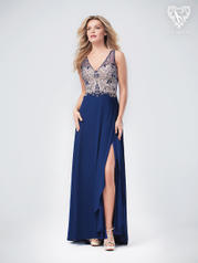 3238RE Night Blue/Nude front