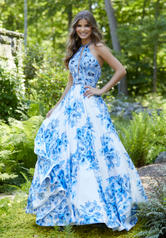 43015 White/Blue Floral front