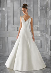 5574 Mori Lee Blu Collection Ivory/Silver front