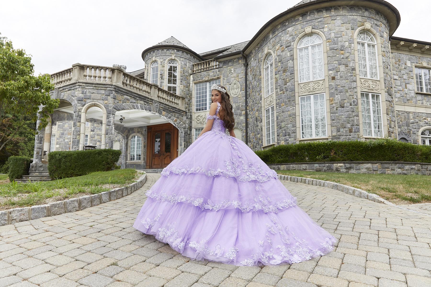 vizcaya by morilee metallic brocade quince dress 89436 product info Vizcaya by Mori Lee 89436