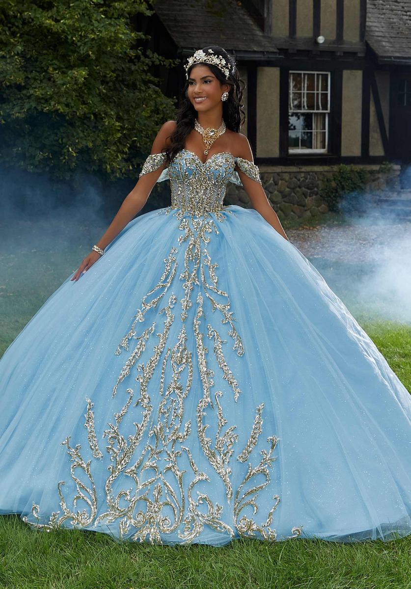 xv dresses Rachel Allan RQ2217 Beaded Ball Gown Long Quinceanera Dress
