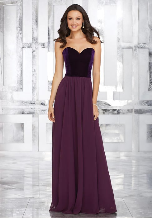 Morilee - Strapless Sweetheart Two-Toned Bridesmaid Gown