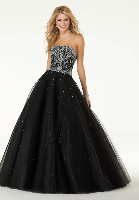 Morilee - Strapless Tulle Ball Gown with Beading
