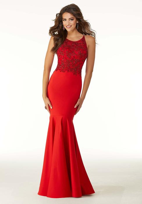 Morilee - Mermaid Gown with a Beaded Net Bodice