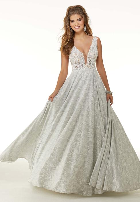 Morilee - Ballgown with a Beaded Lace Appliques 45093
