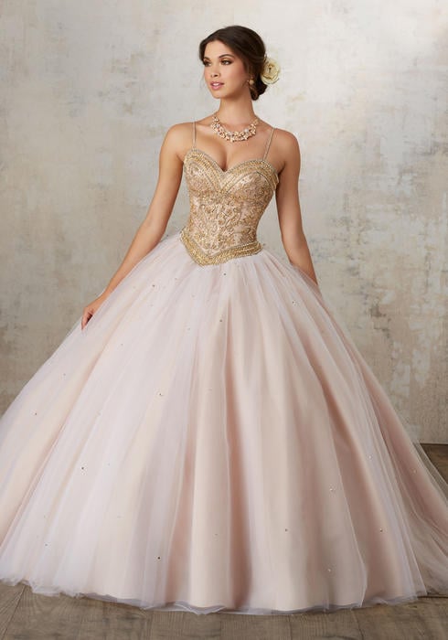 Morilee - Strapless Beaded Tulle Ball Gown