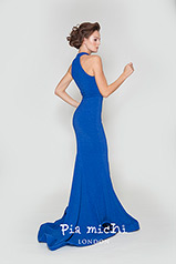 1989 High Neck Fitted Gown back