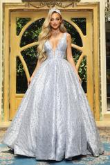 CINDERELLA_GOWN Silver front