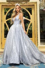 CINDERELLA_GOWN Silver front