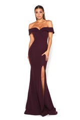 Rebecca_Gown Plum front