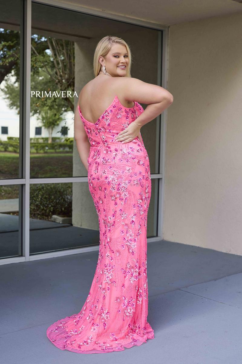 chav prom dresses LaDivine CD728 Fitted Formal Long Beaded Prom Dress