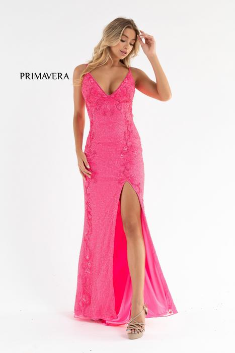 Primavera Couture - Beaded V-Neck Gown