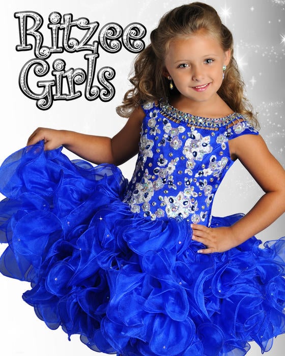 Ritzee Girls Short Cupcake Pageant Dress B633