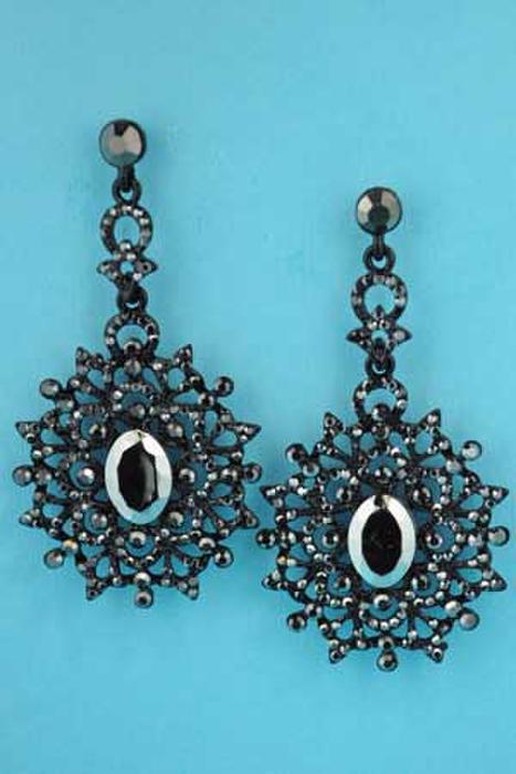 Sassy South Jewelry-Earrings PB1036E7BK