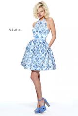 51144 Ivory/Blue Print front