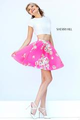 32251 Ivory/Pink Print front