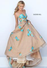 50203 Nude/Turquoise front