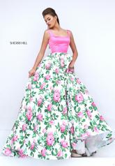 50462 Pink/Ivory Print front