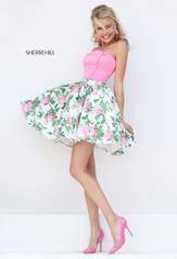 50470 Pink/Ivory Print front