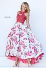 50481 Pink/Ivory Print front