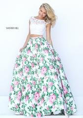 50492 Ivory/Pink Print front