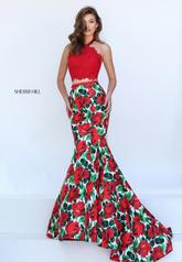 50493 Red/Red Print front