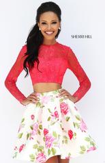50563 Coral/Ivory Print front