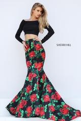 50584 Black/Red Print front