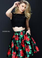 50603 Black/Red Print front