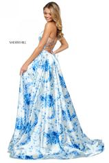 53886 Ivory/Blue Print front