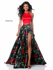 51870 Red/Black Print front