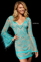 52307 Nude/Turquoise front