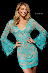 52307 Nude/Turquoise front