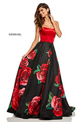52722 Black/Red Print front