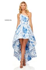 52530 Ivory/Blue Print front