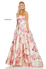 52723 Ivory/Pink Print front