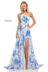 52728 Ivory/Blue Print front
