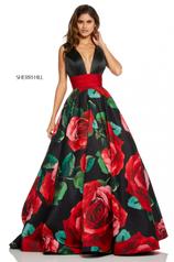 52898 Black/Red Print front