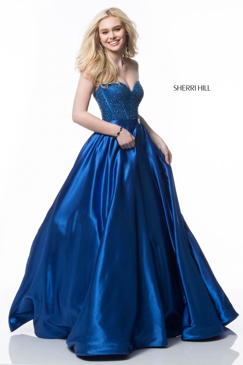 sherri hill royal blue prom dress