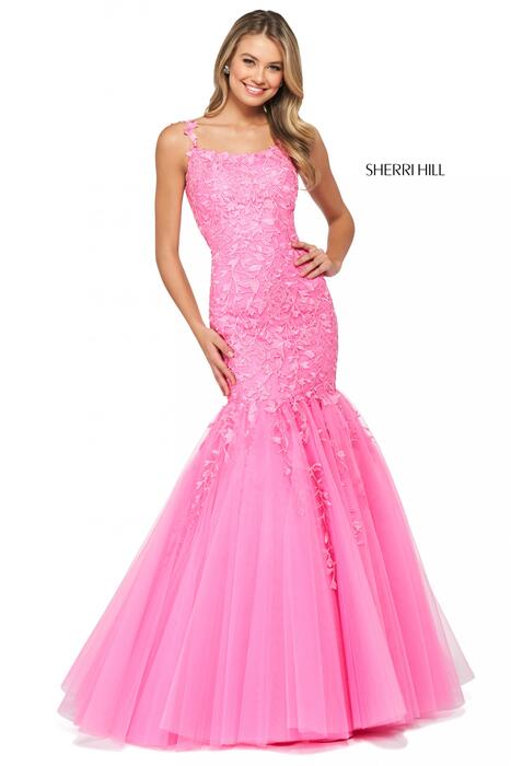 Sherri Hill - Tulle Embroidered Gown