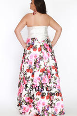 TE1809 Ivory/Floral back