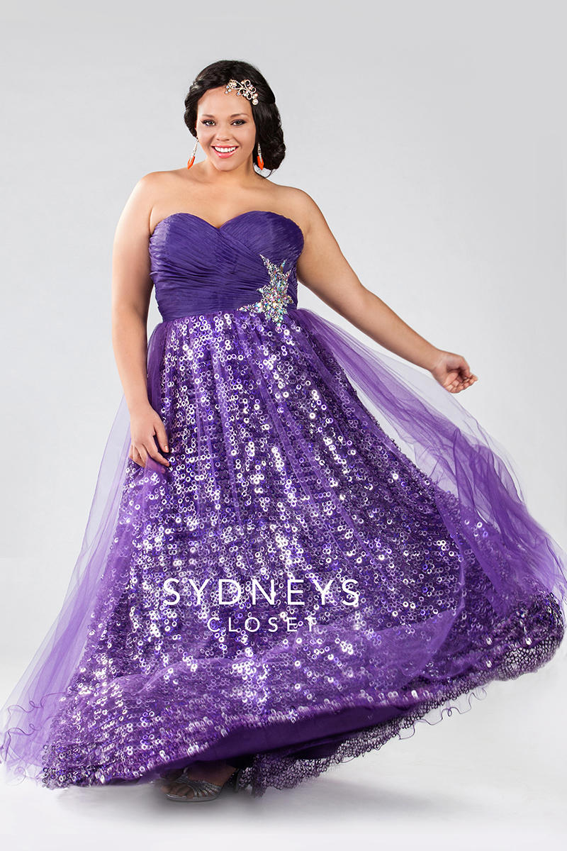 Sydney's Closet Plus Size Prom SC6007