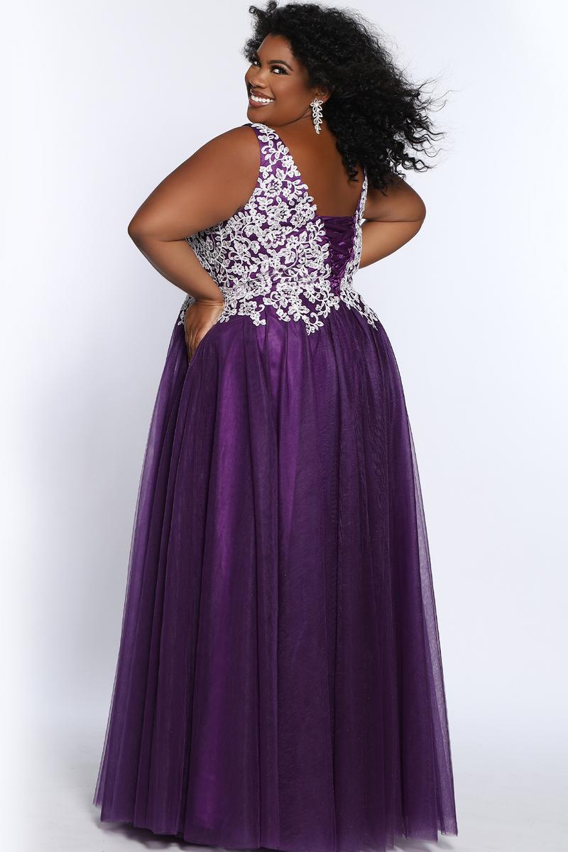 purple homecoming dresses plus size Purple A-line V Neck Applique Sequins Tulle Long Prom Dress Dreamdressy