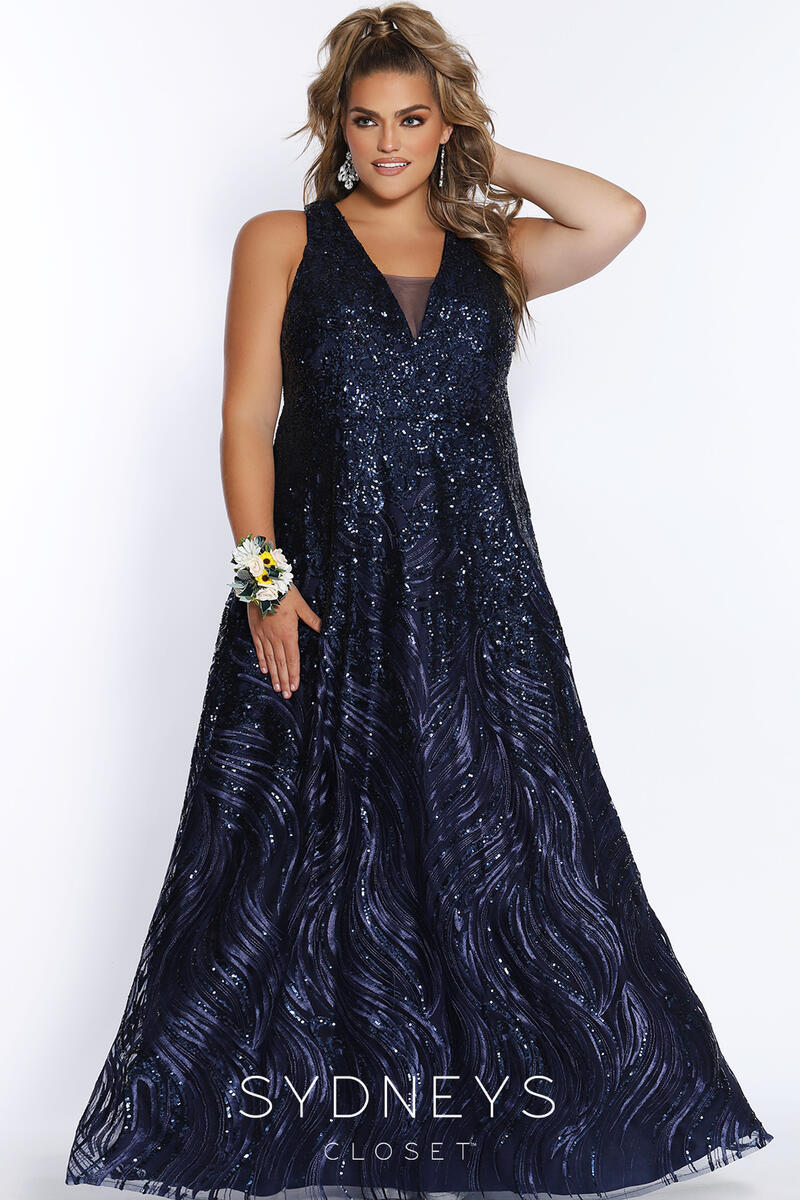astronaut fungere Anvendt Sydney's Closet Plus Size Prom SC7306 Estelle's Dressy Dresses in  Farmingdale , NY | Long Island's largest Prom and Special Occasion Store
